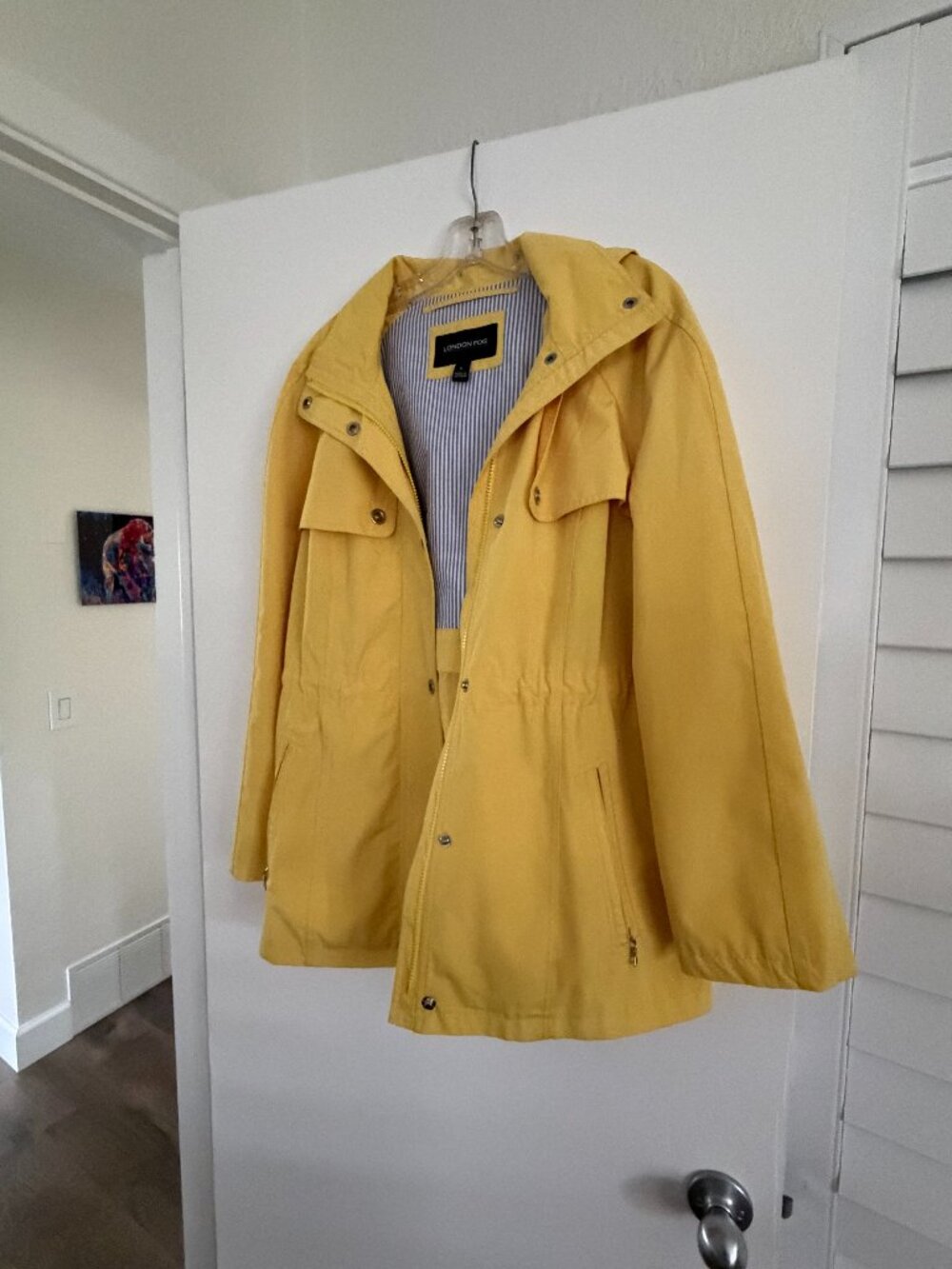 London Fog Coat-Yellow Size Large